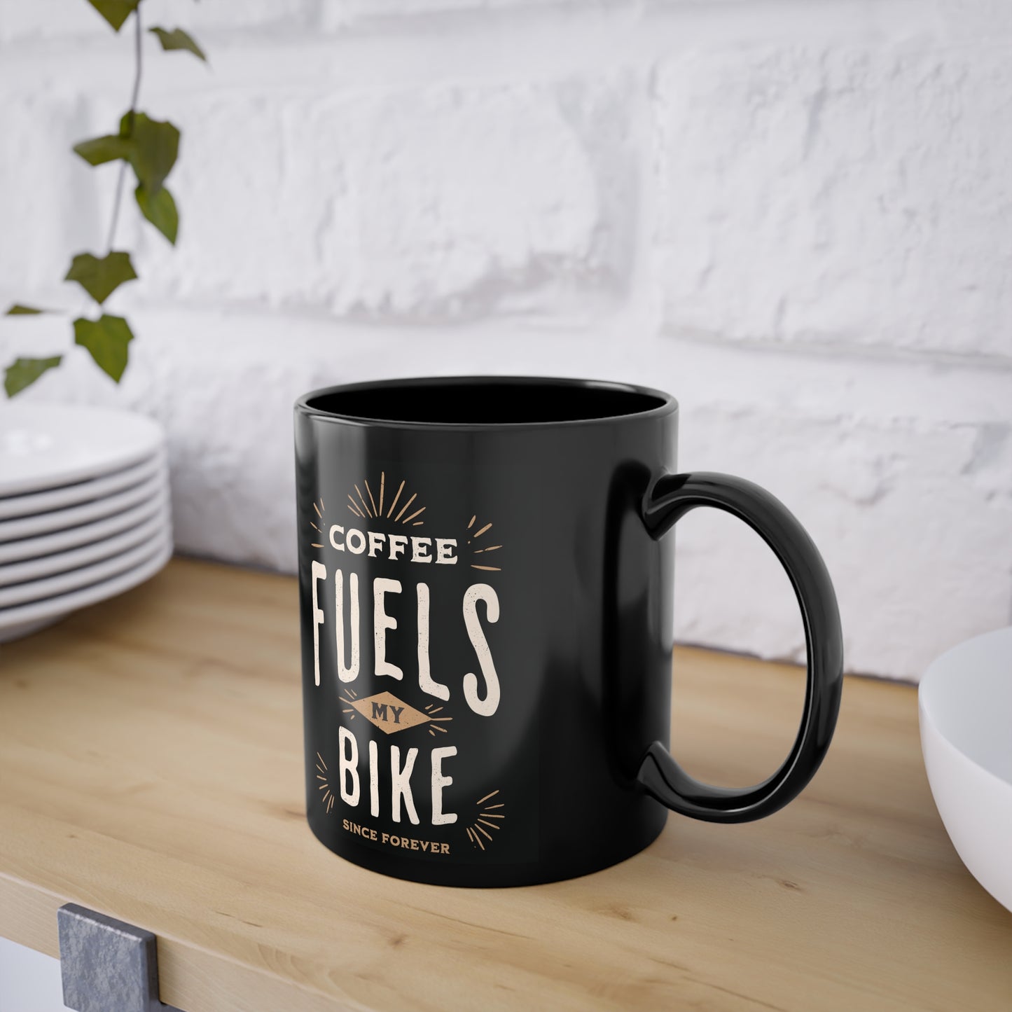Coffee Fuels My Bike Tazza Nera