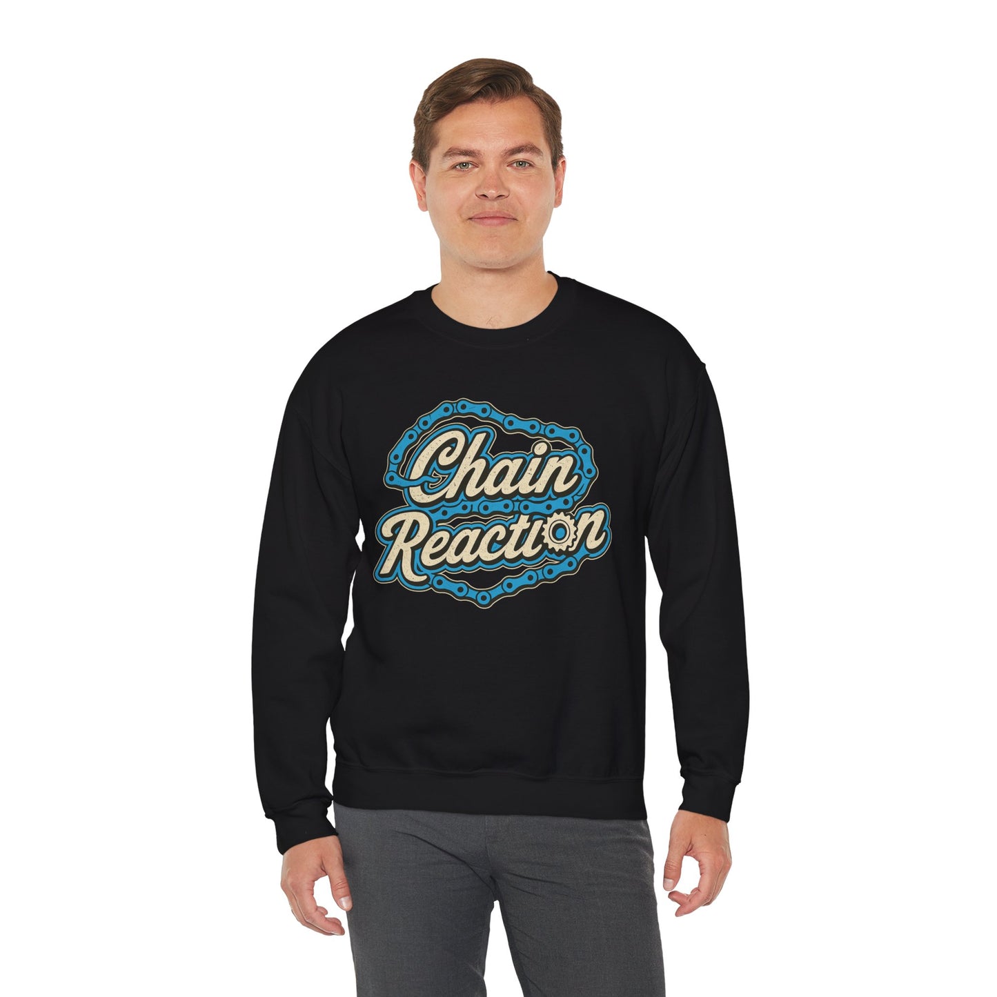 Chain Reaction Blu Felpa