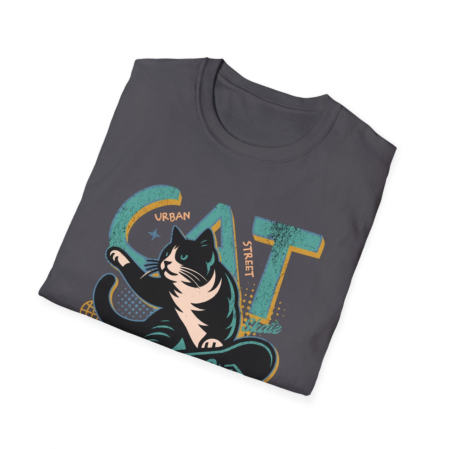 Cat Board Verde Acqua T-Shirt