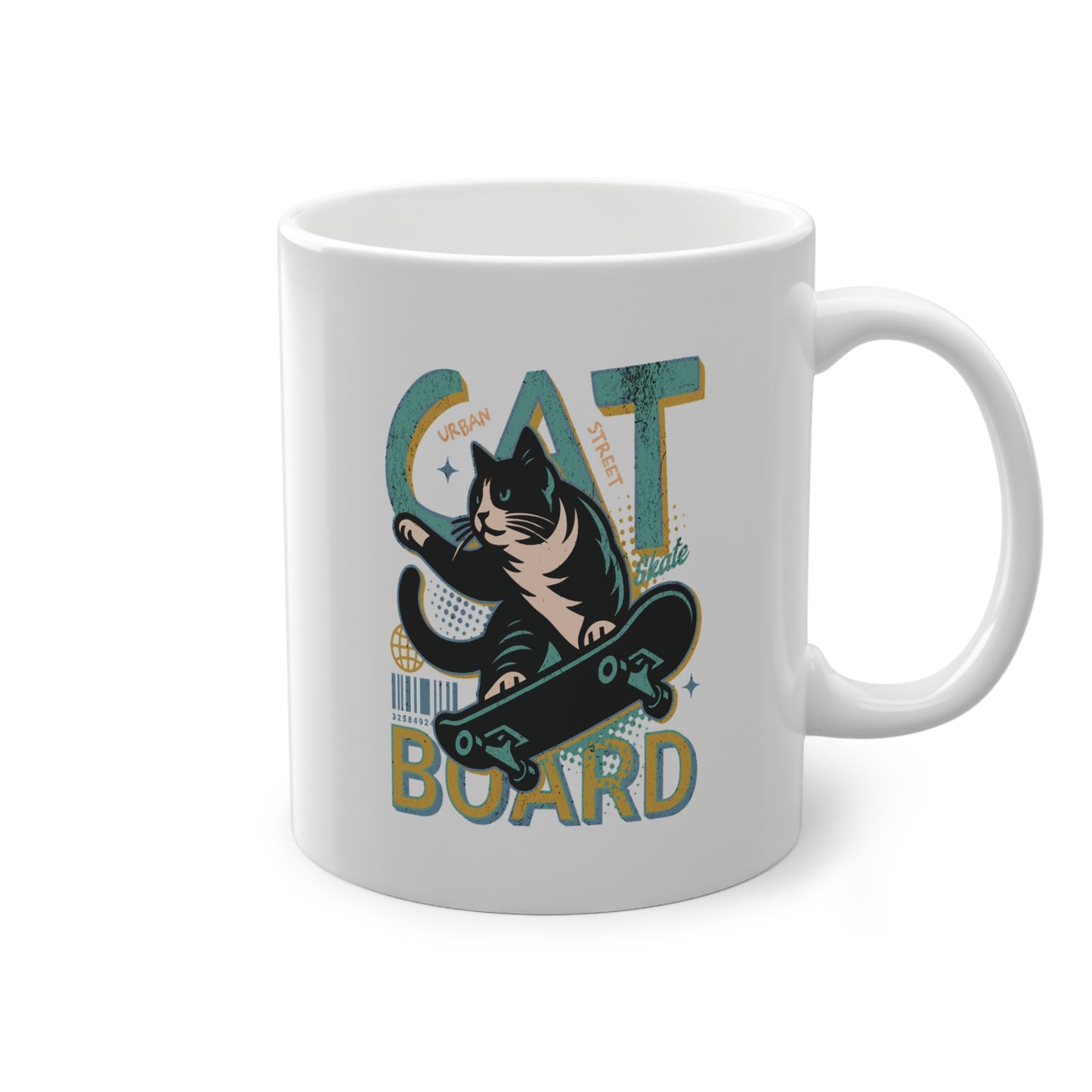 Cat Board Verde Acqua Tazza