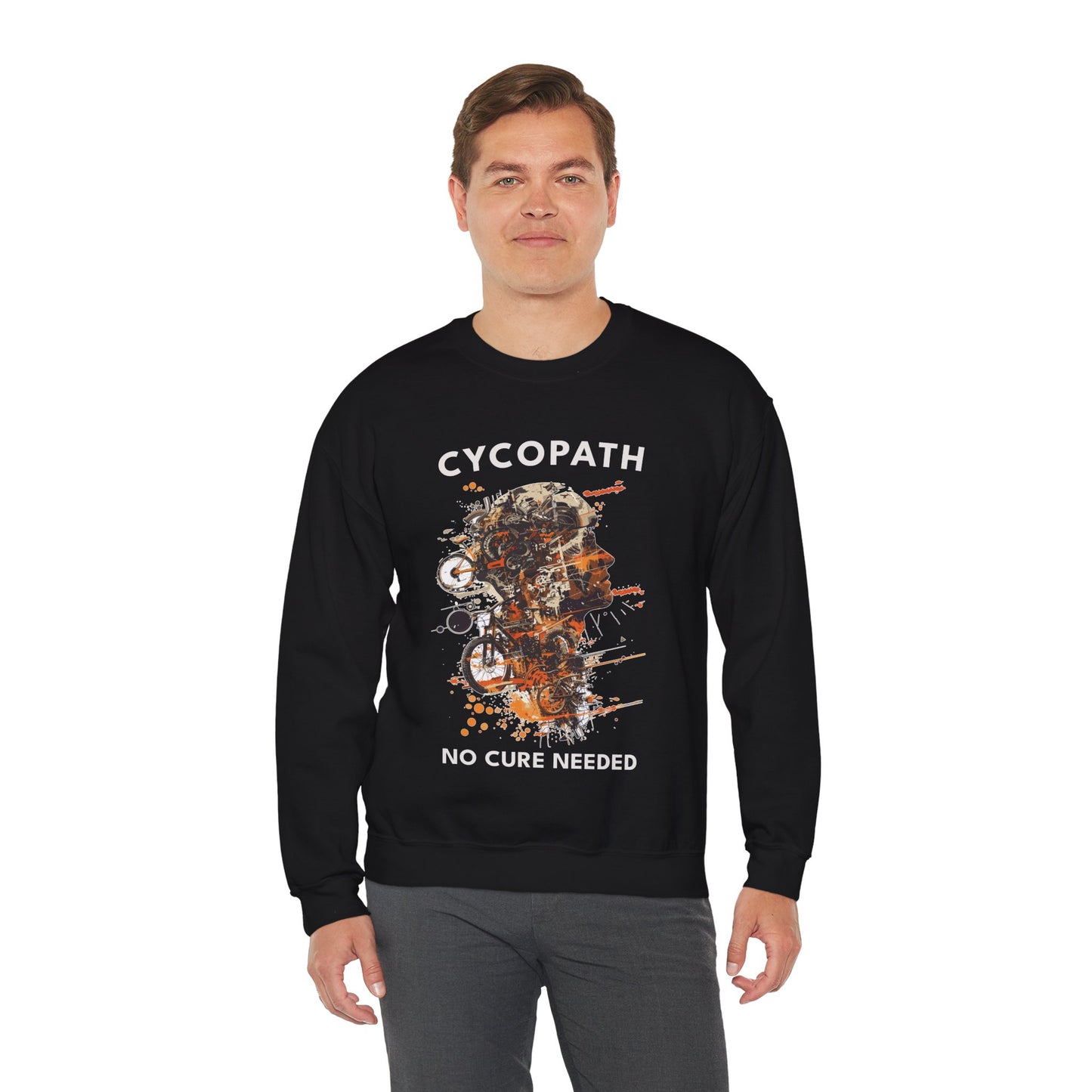 Cycopath No Cure Needed Man Felpa