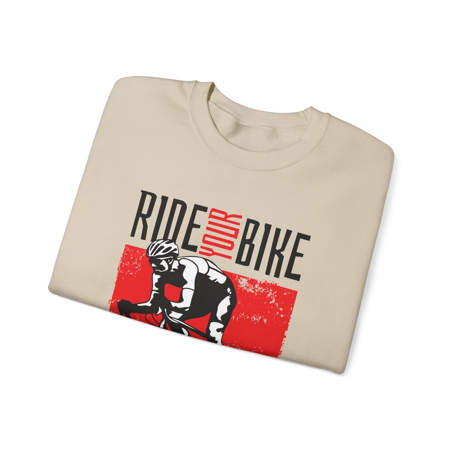 Ride Your Bike Rosso Felpa