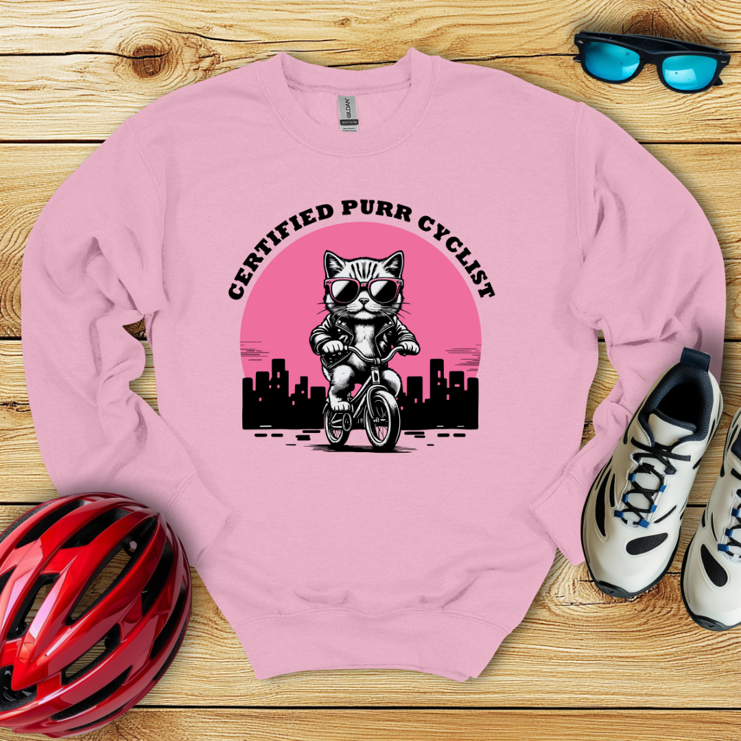 Certified Purr Cyclist Sweatshirt