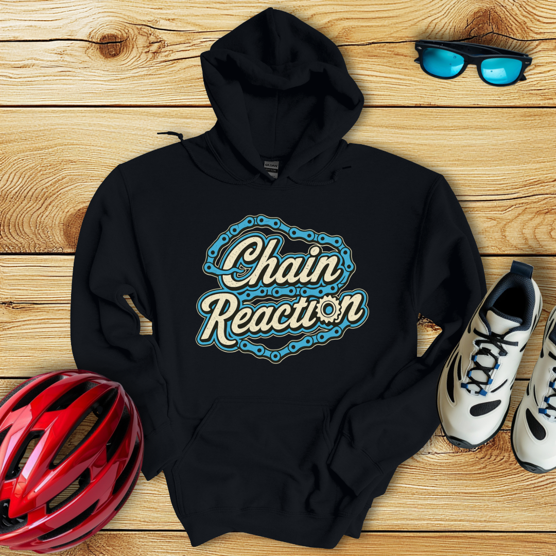 Chain Reaction Blu Hoodie