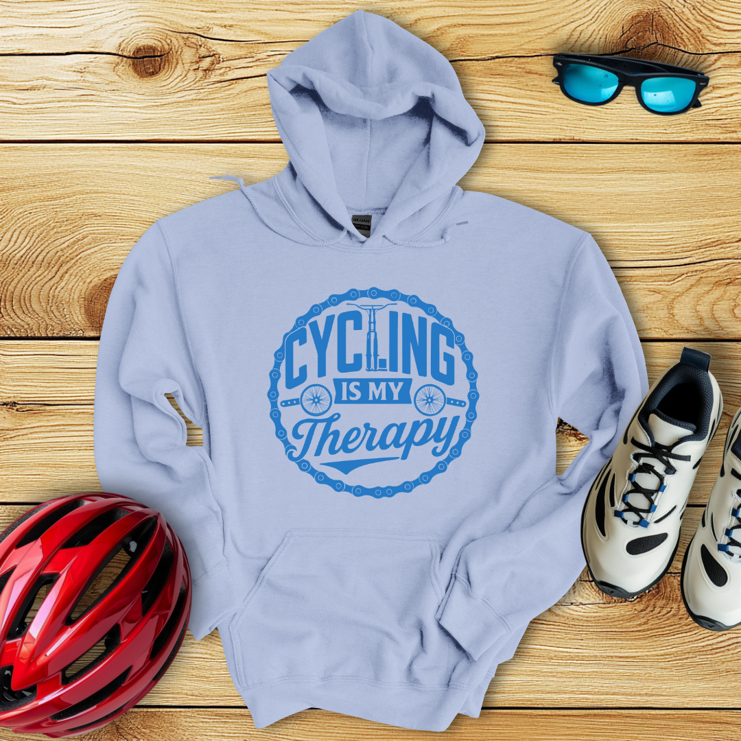 Cycling Is My Therapy Hoodie