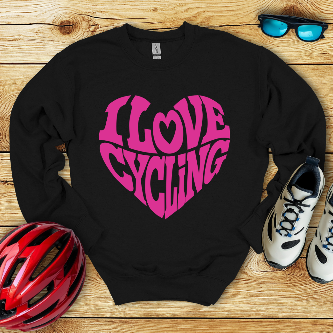 I Love Cycling Felpa