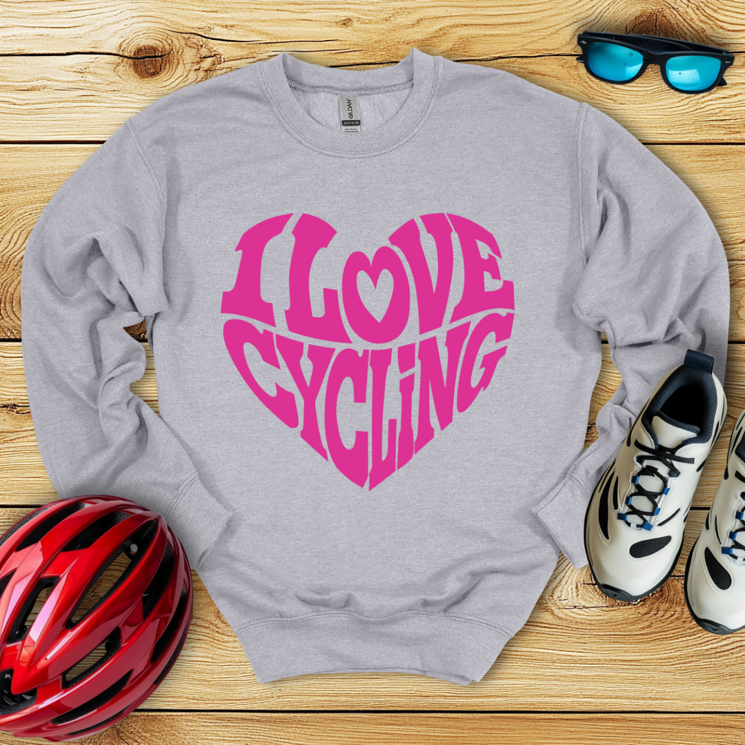 I Love Cycling Felpa