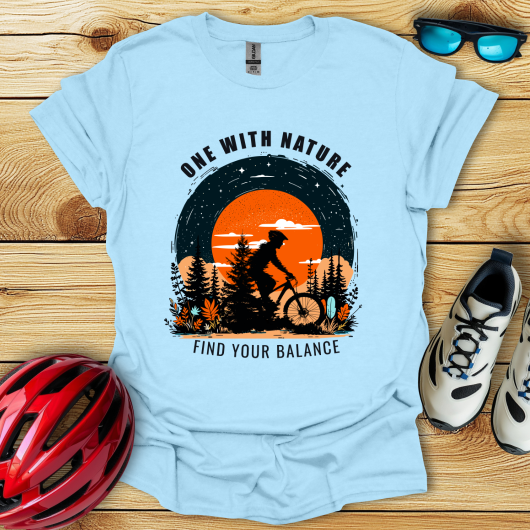 One With Nature Find Your Balance Scuro T-Shirt