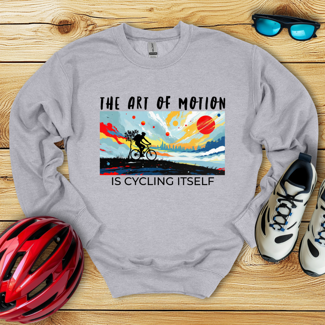 The Art Of Motion Is Cycling Itself Felpa