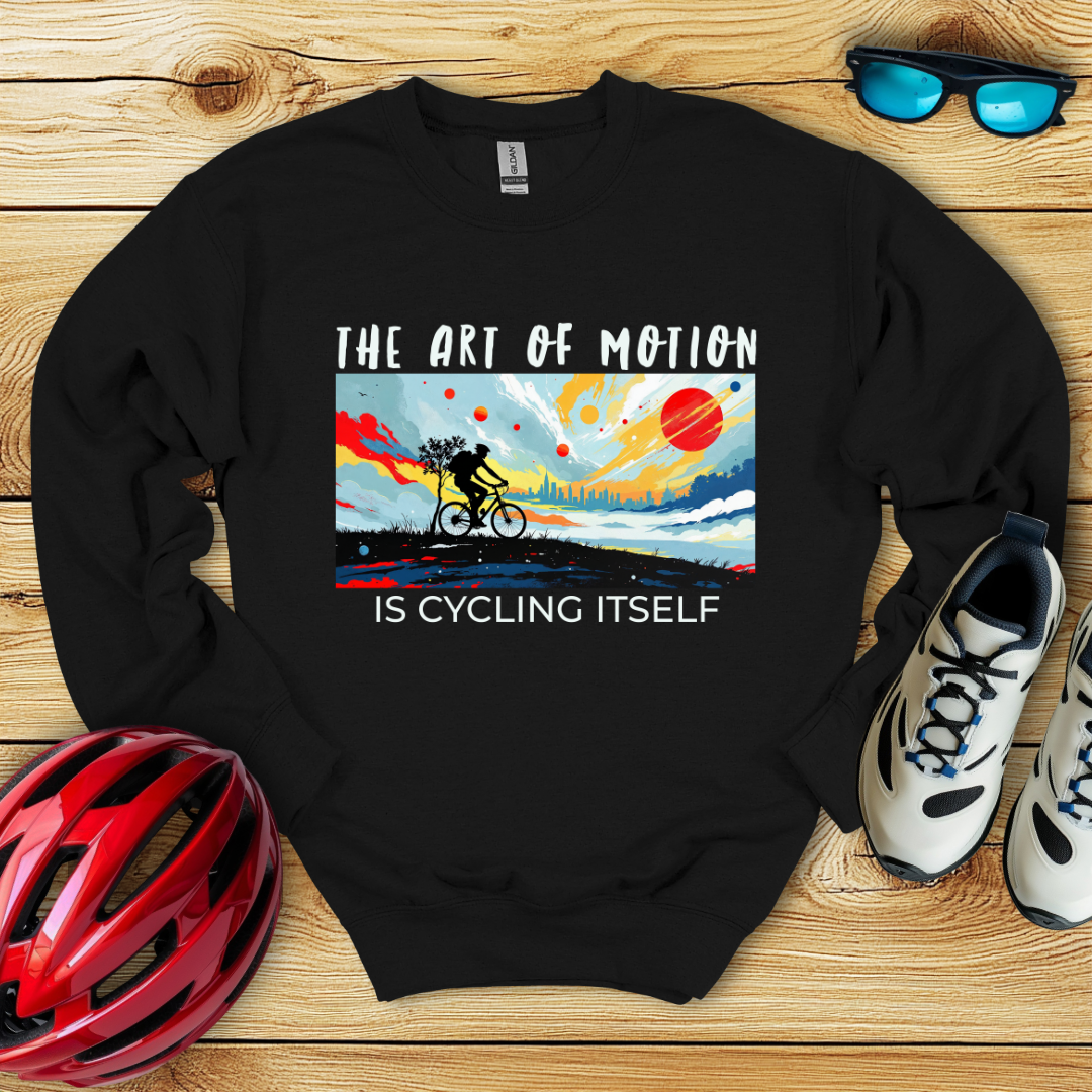 The Art Of Motion Is Cycling Itself Felpa