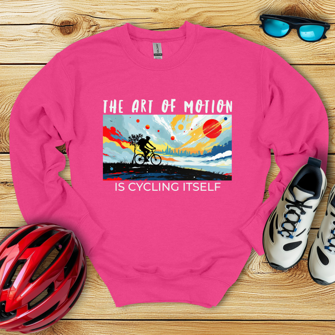 The Art Of Motion Is Cycling Itself Felpa