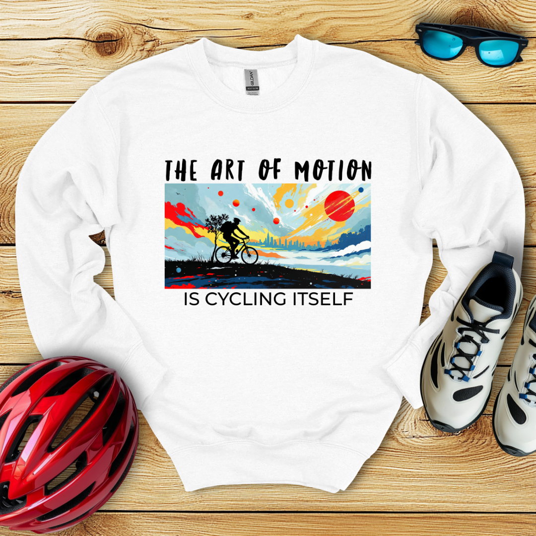 The Art Of Motion Is Cycling Itself Felpa