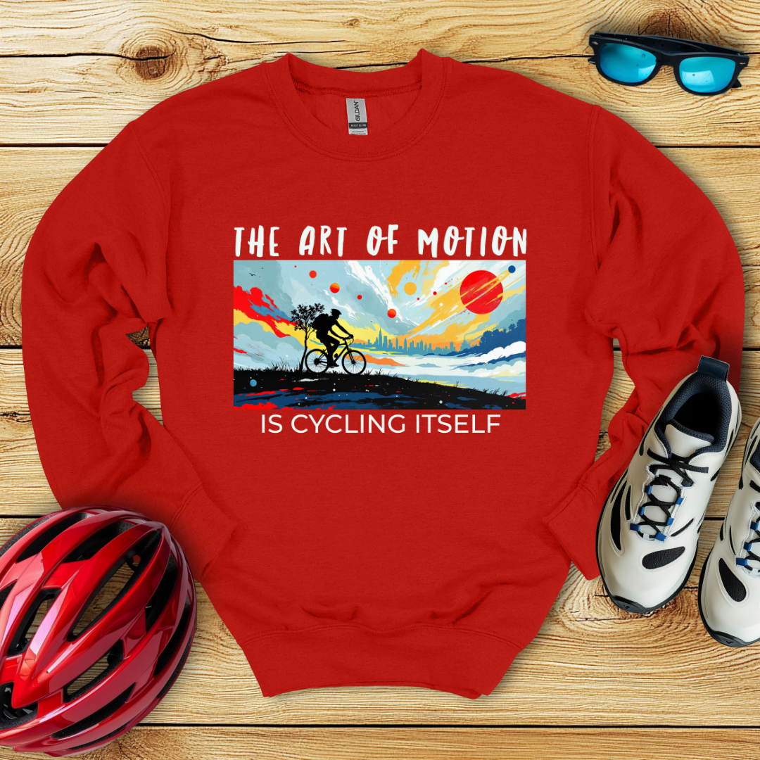 The Art Of Motion Is Cycling Itself Felpa