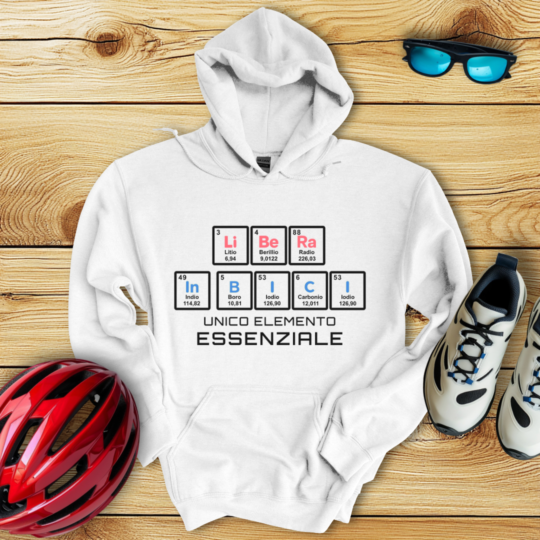 Libera In Bici Unico Elemento Essenziale Donna Felpa Con Cappuccio