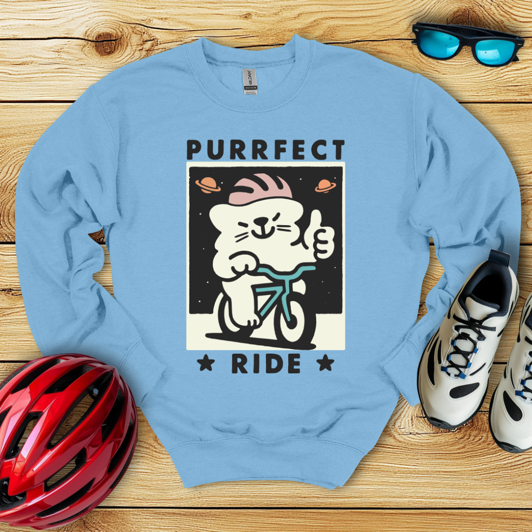 Purrfect Ride Felpa