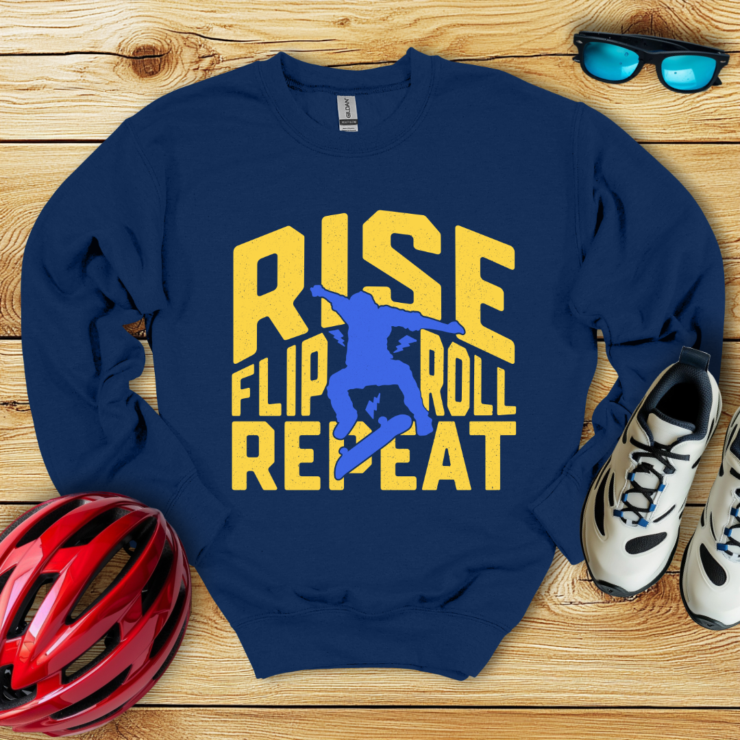 Rise Flip Roll Repeat Felpa
