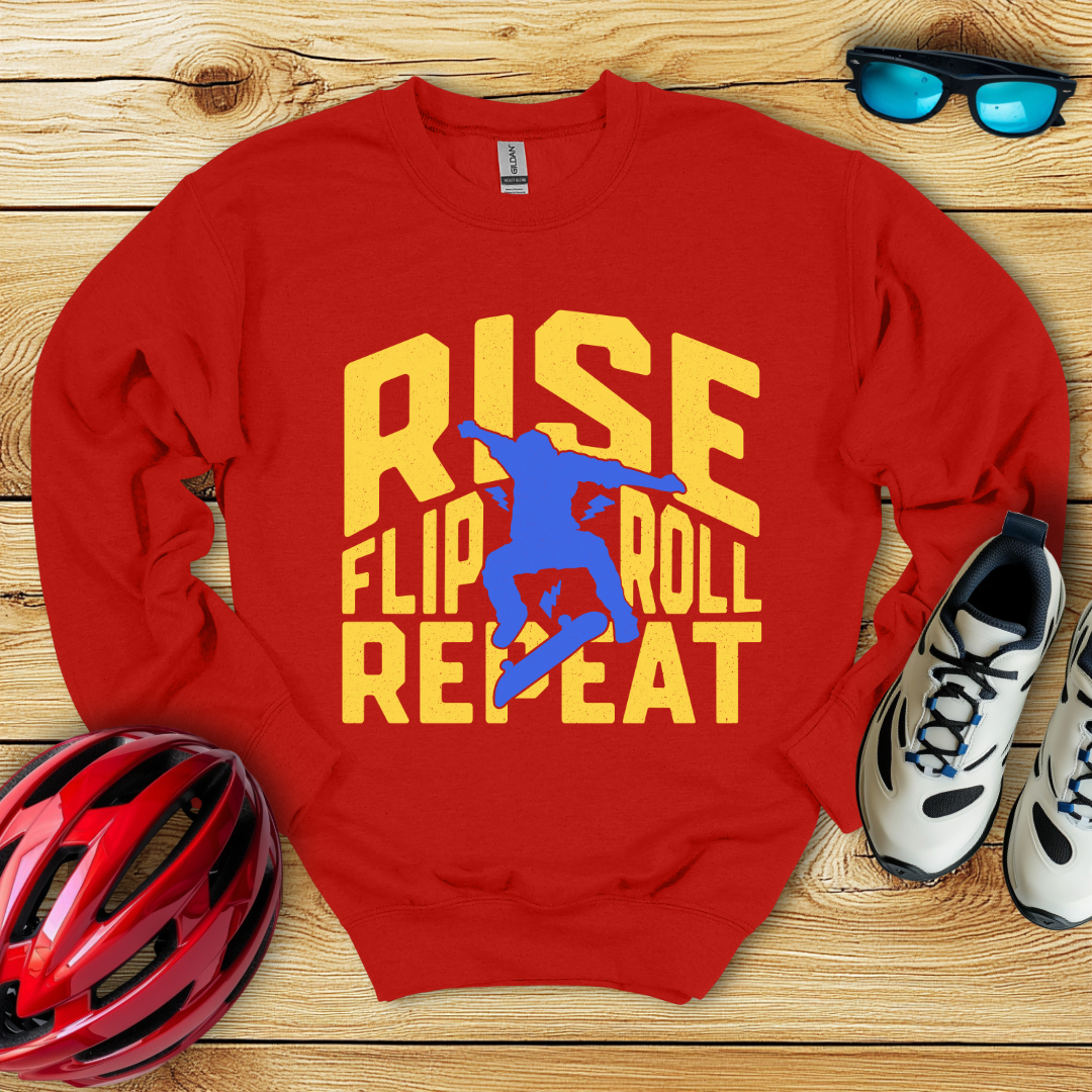 Rise Flip Roll Repeat Felpa