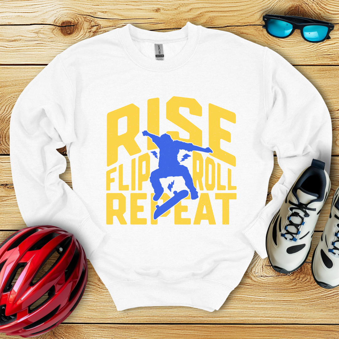 Rise Flip Roll Repeat Felpa