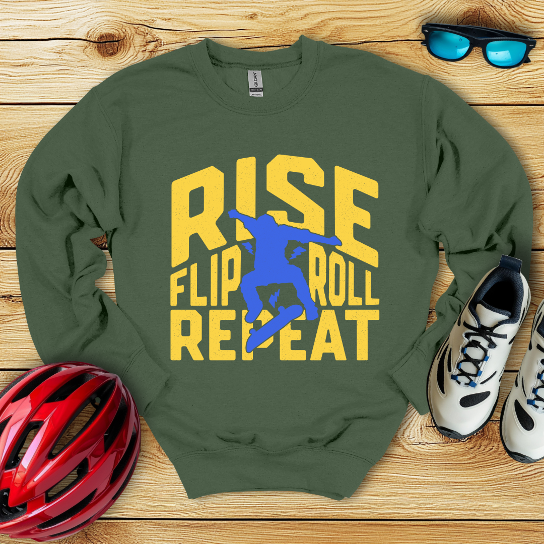 Rise Flip Roll Repeat Felpa