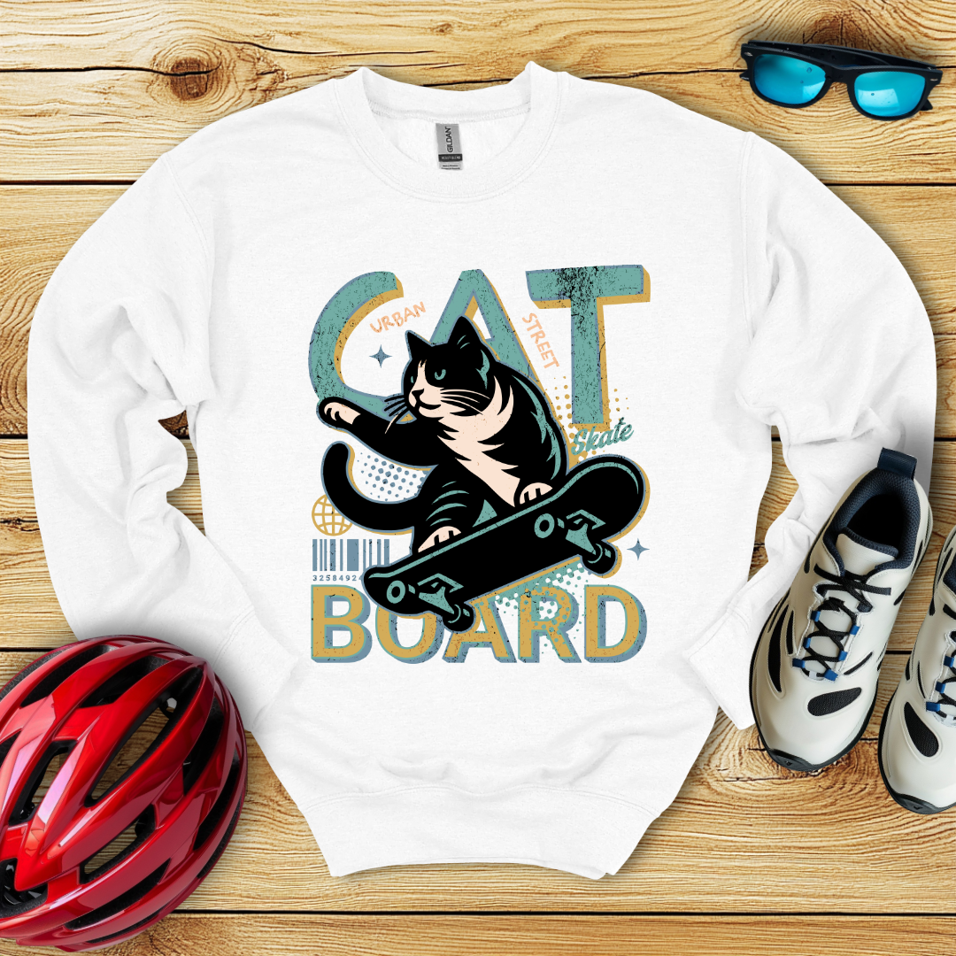 Cat Board Verde Acqua Felpa