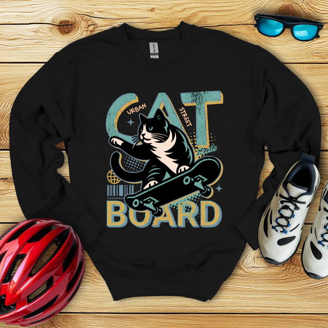 Cat Board Verde Acqua Felpa