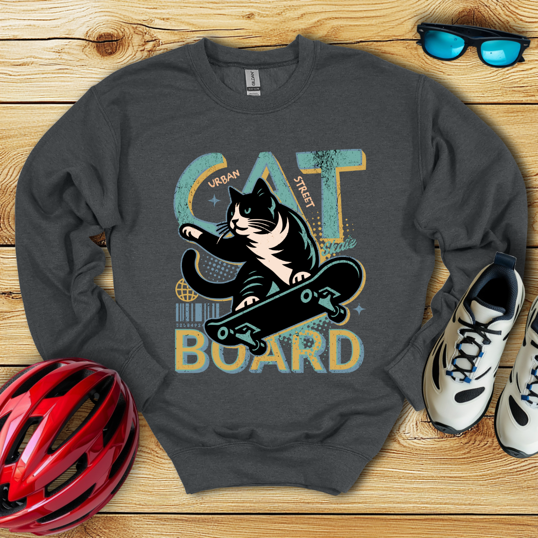 Cat Board Verde Acqua Felpa