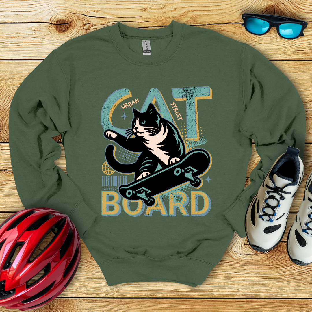 Cat Board Verde Acqua Felpa