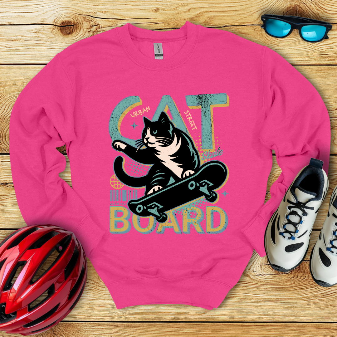 Cat Board Verde Acqua Felpa