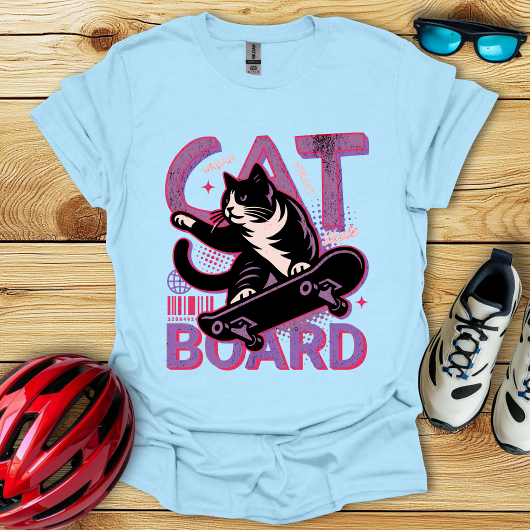 Cat Board Viola T-Shirt