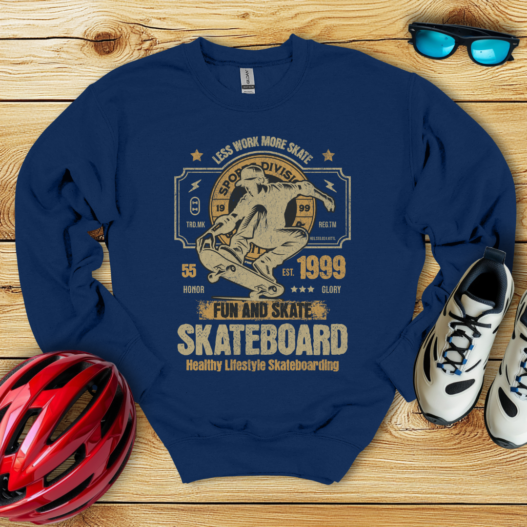 Less Work More Skate Felpa
