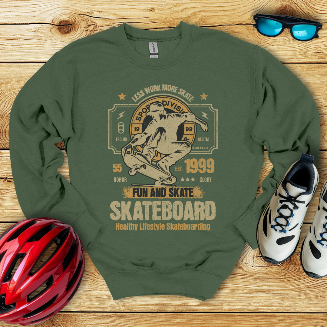 Less Work More Skate Felpa