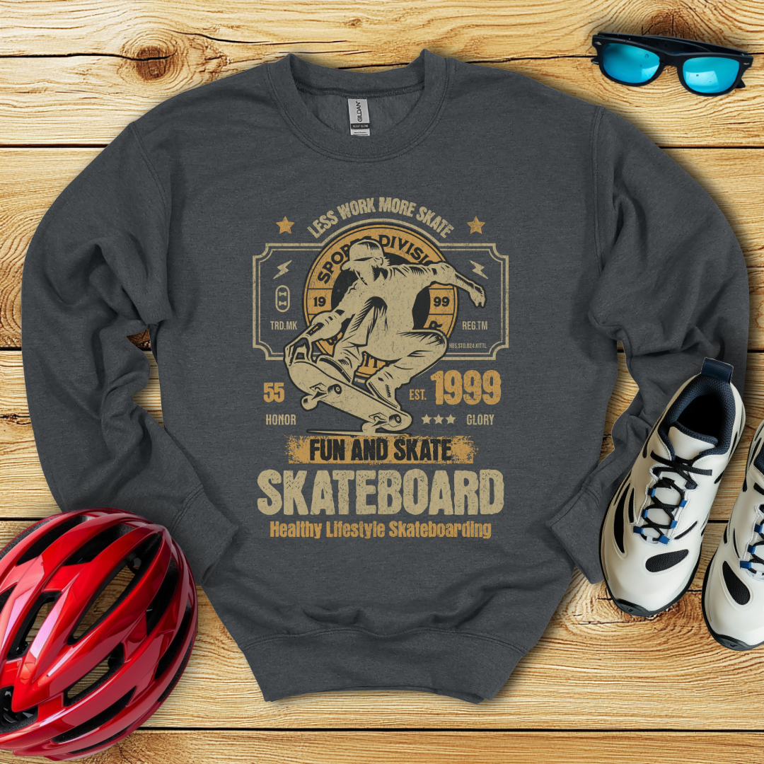 Less Work More Skate Felpa