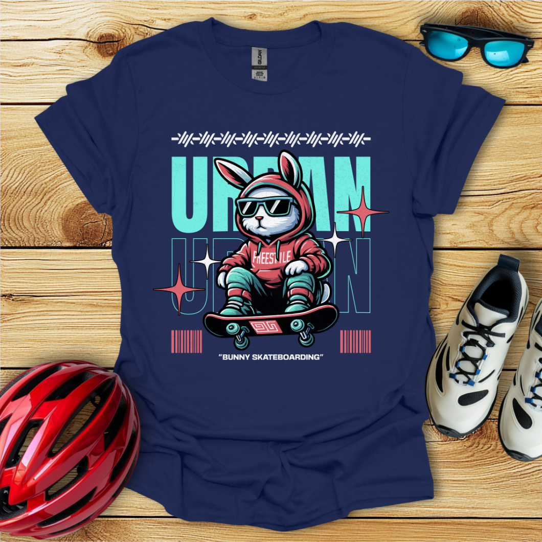Bunny Skateboarding T-Shirt
