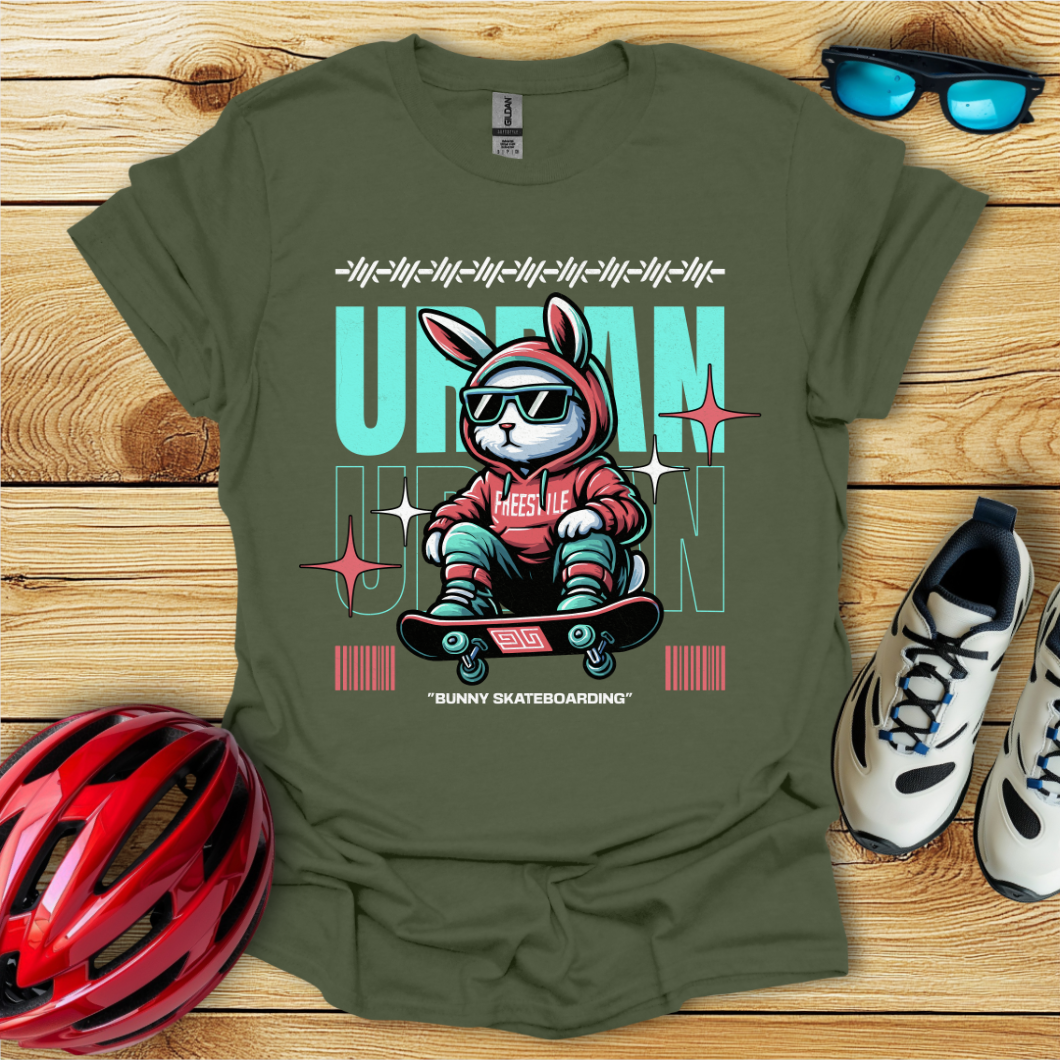 Bunny Skateboarding T-Shirt