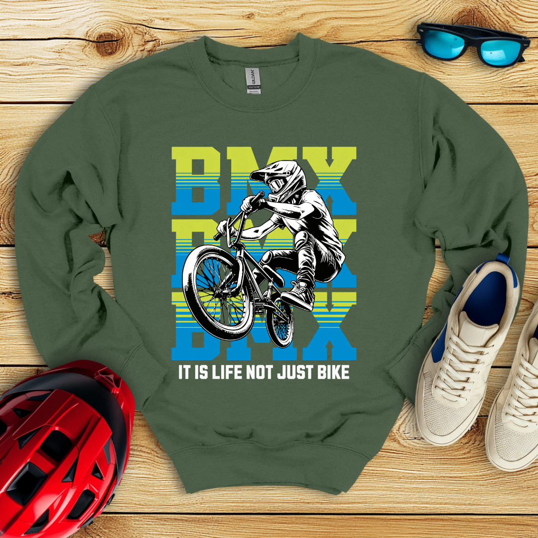 It Is Life Not Just Bike Lime Felpa