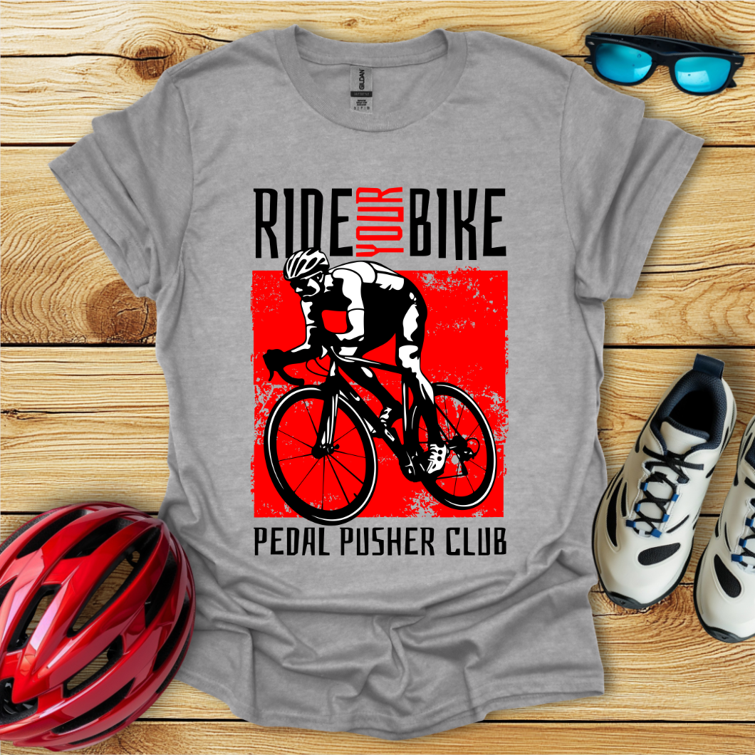 Ride Your Bike Rosso T-Shirt