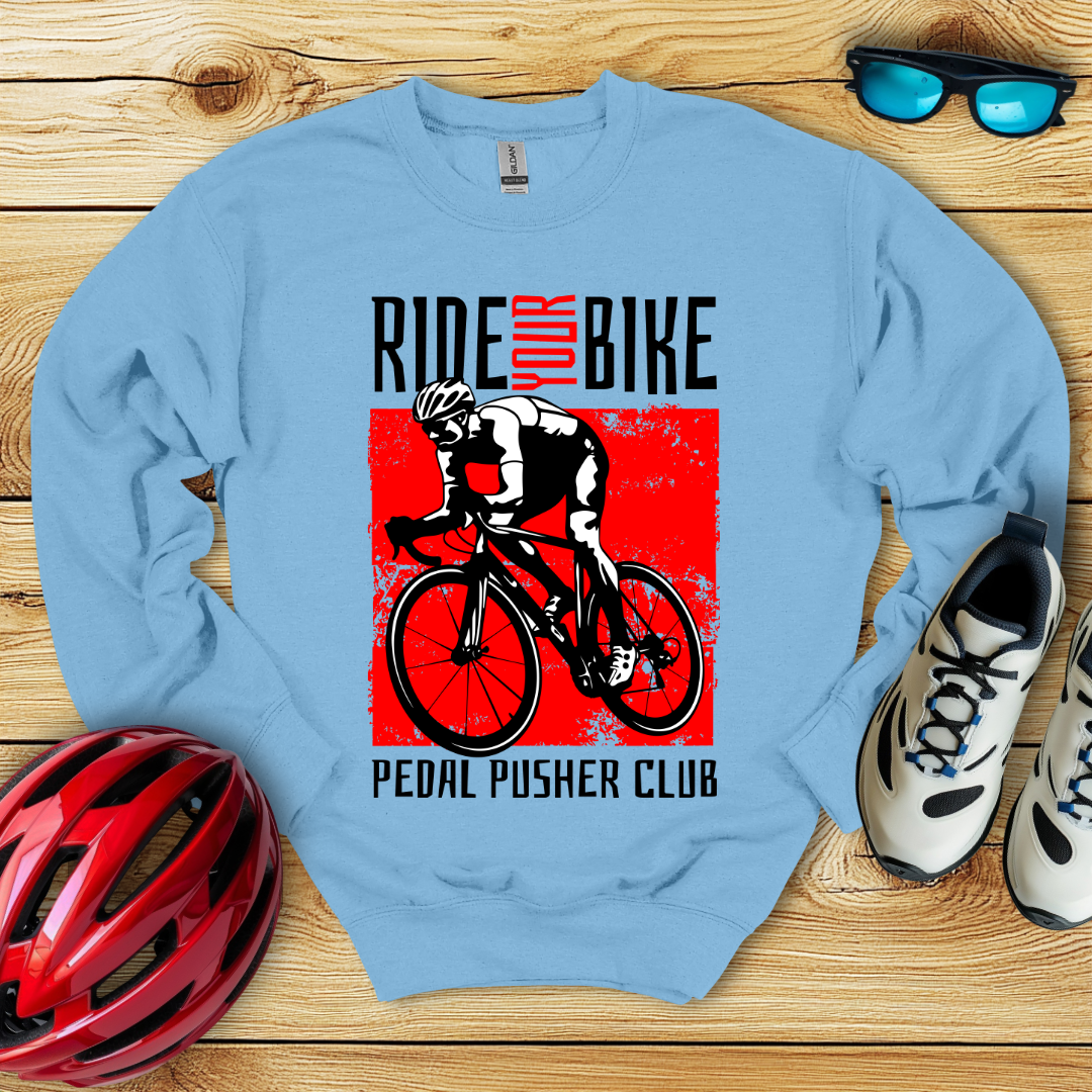 Ride Your Bike Rosso Felpa