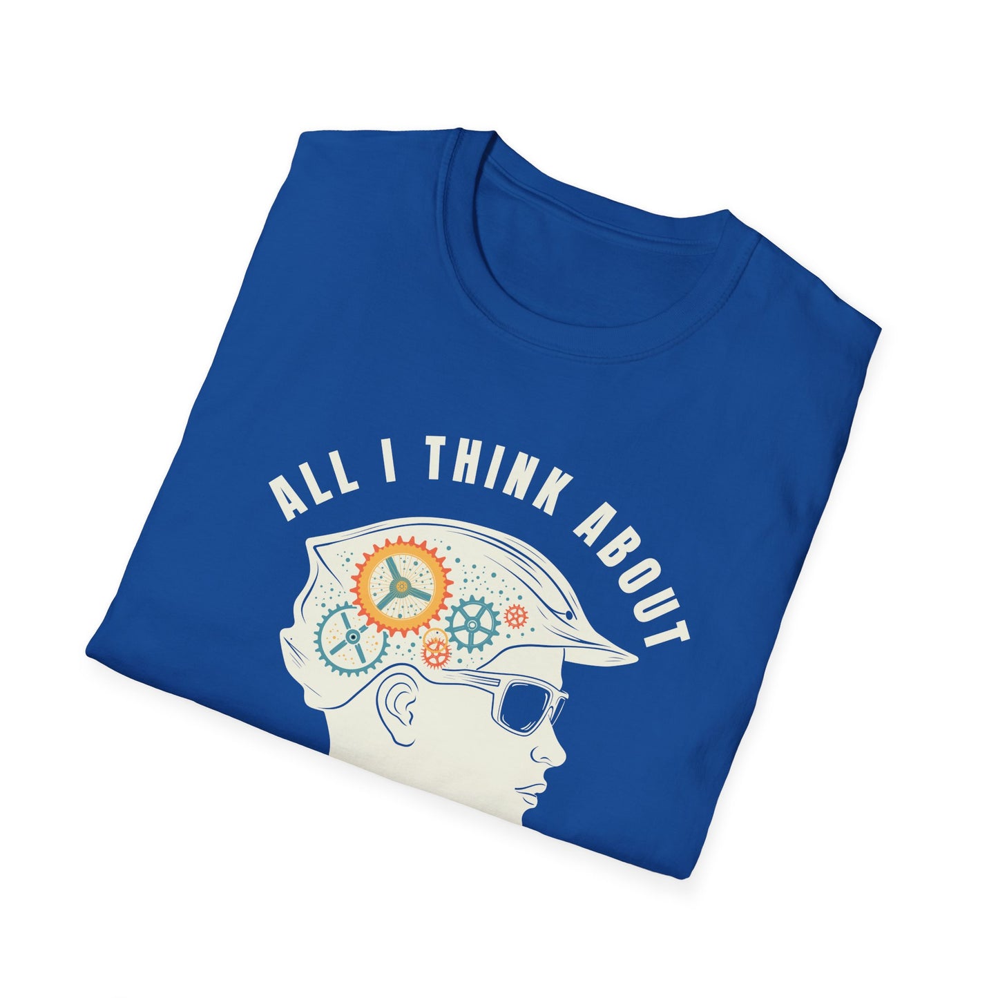 All I Think About Is Cycling Life Colorata T-Shirt