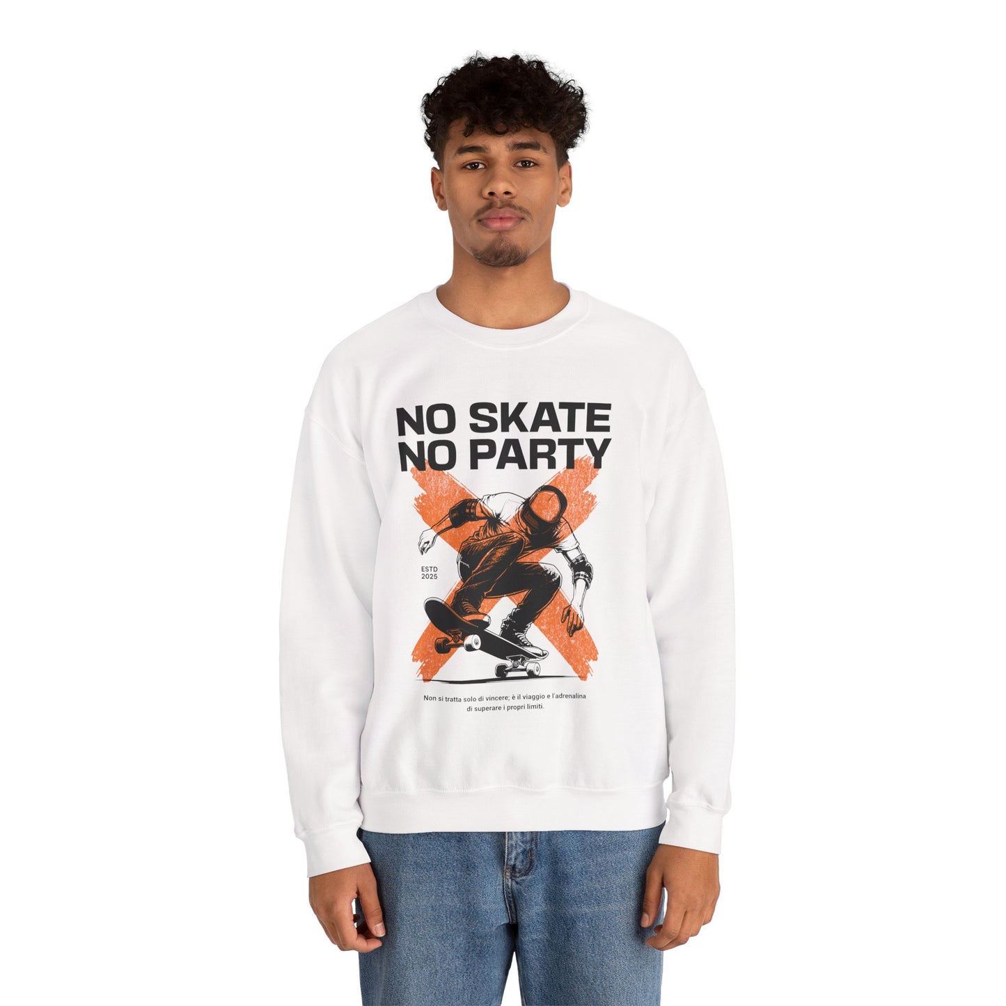 No Skate No Party Felpa