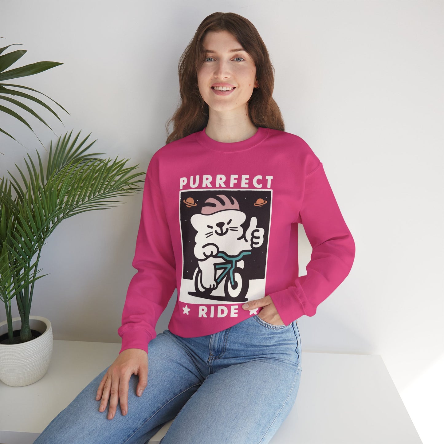 Purrfect Ride Felpa