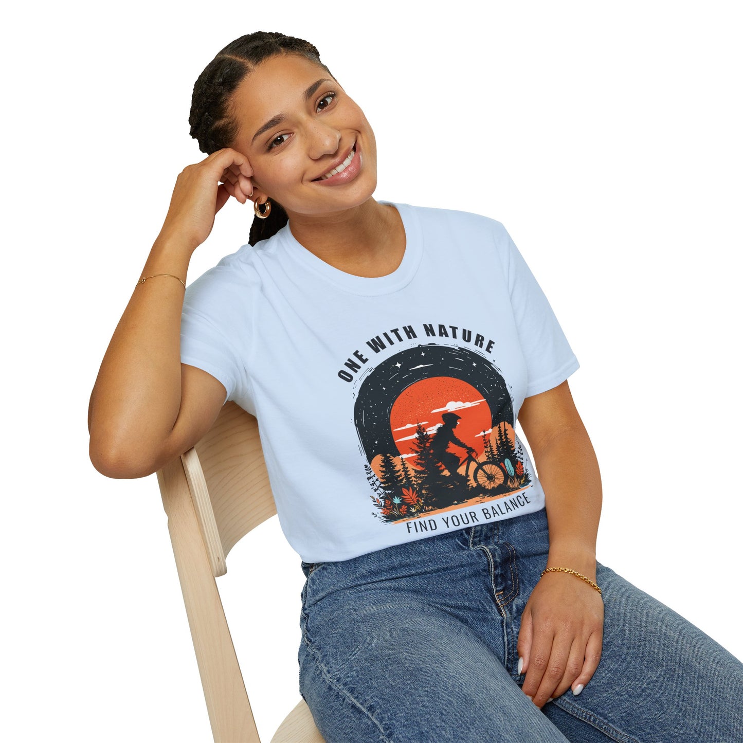 One With Nature Find Your Balance Scuro T-Shirt