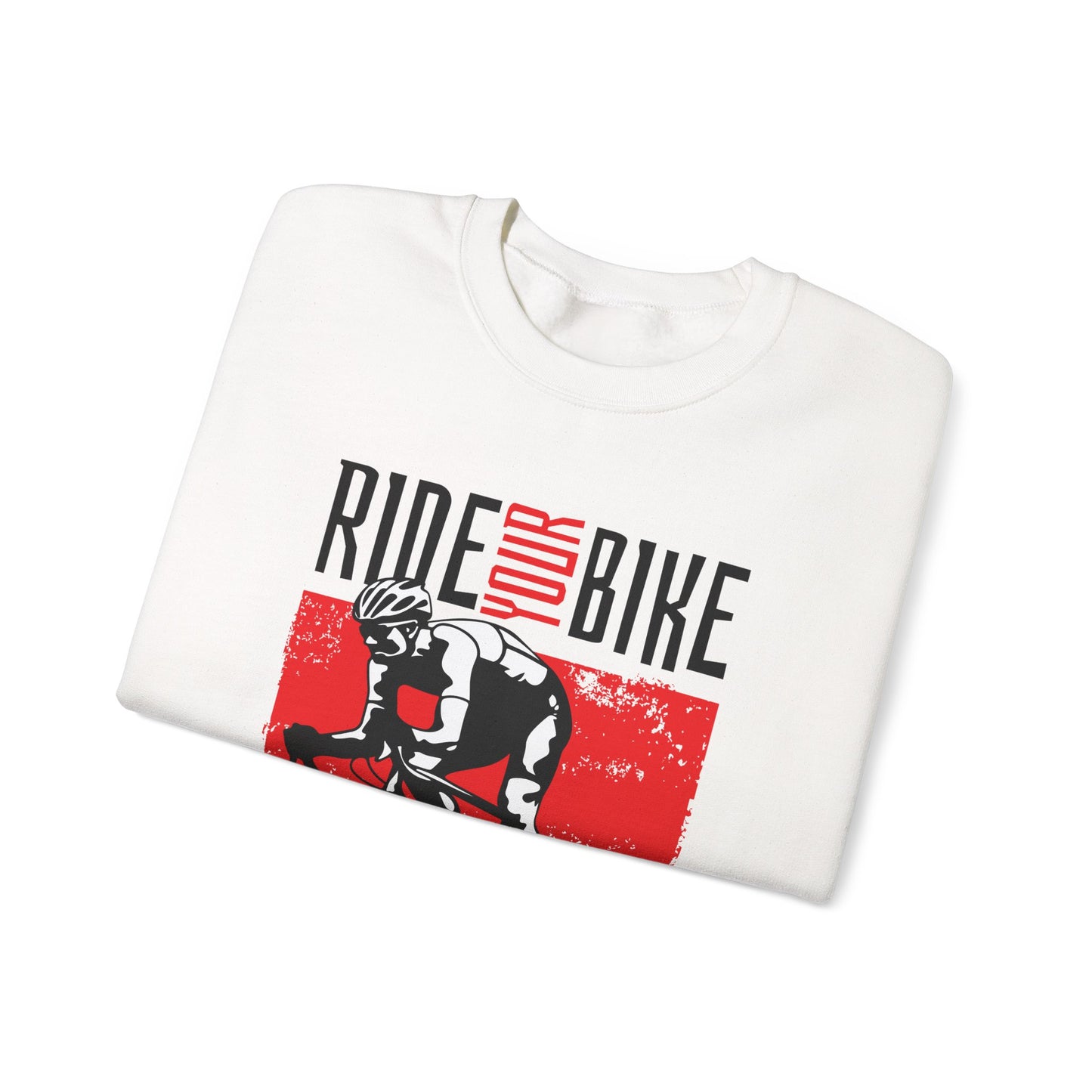 Ride Your Bike Rosso Felpa