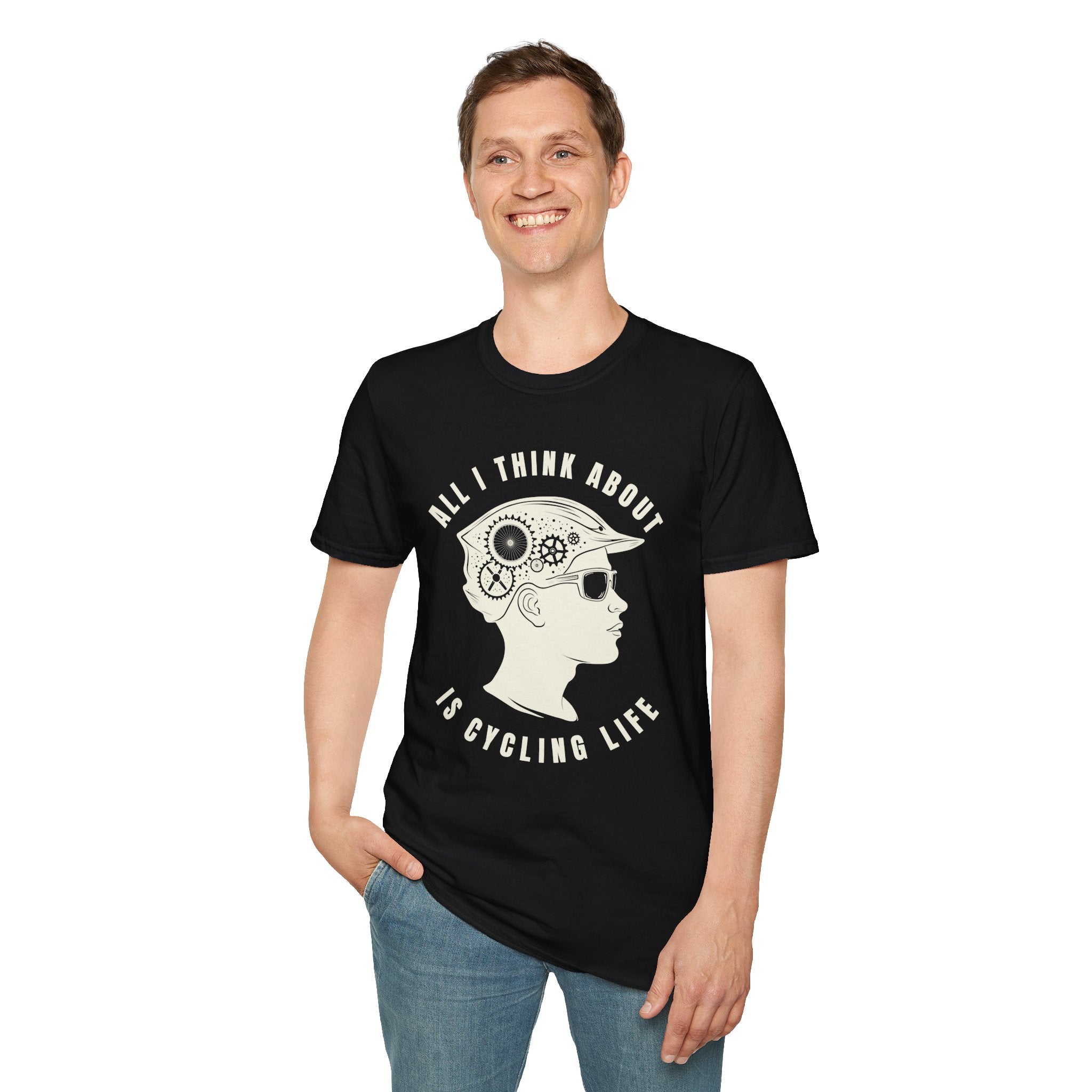 All I Think About Is Cycling Life Man T-Shirt