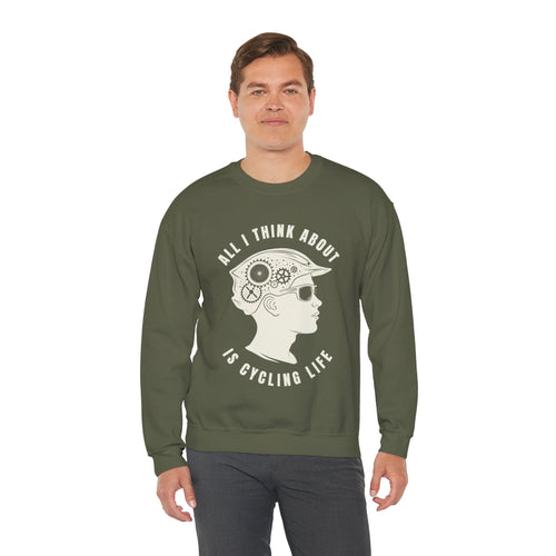 All I Think About Is Cycling Life Man Sweatshirt