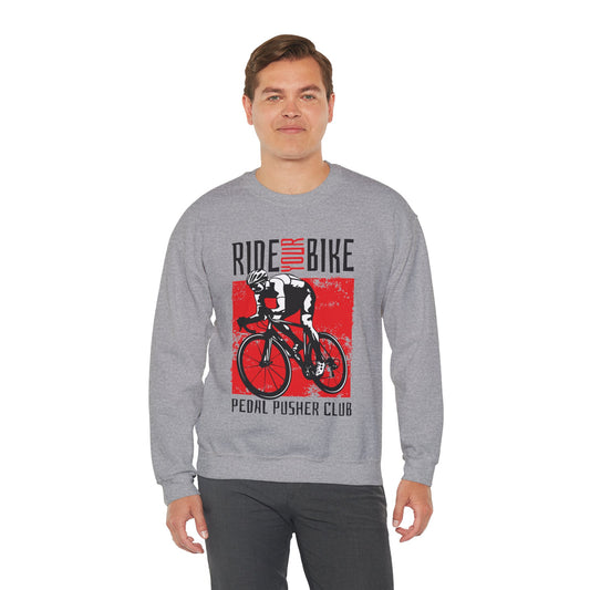 Ride Your Bike Rosso Felpa