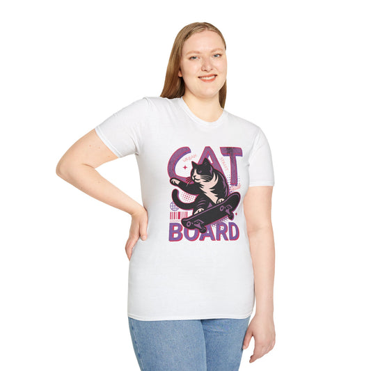 Cat Board Viola T-Shirt