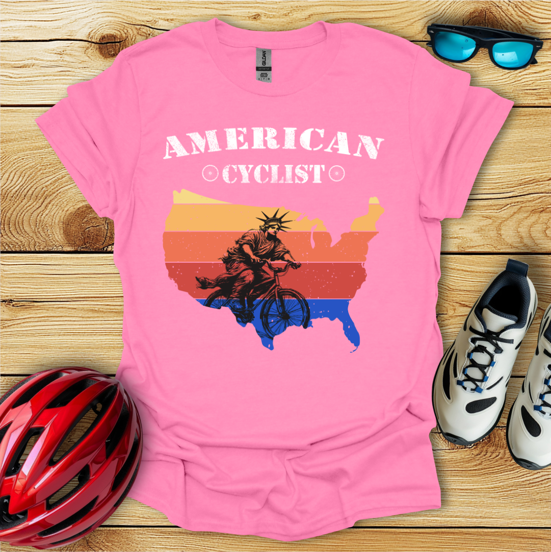 American Cyclist_Statue T-Shirt