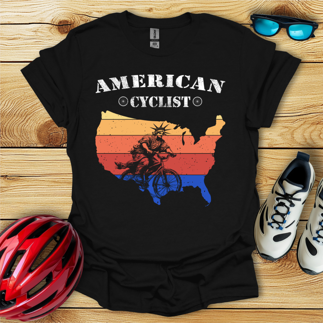 American Cyclist_Statue T-Shirt