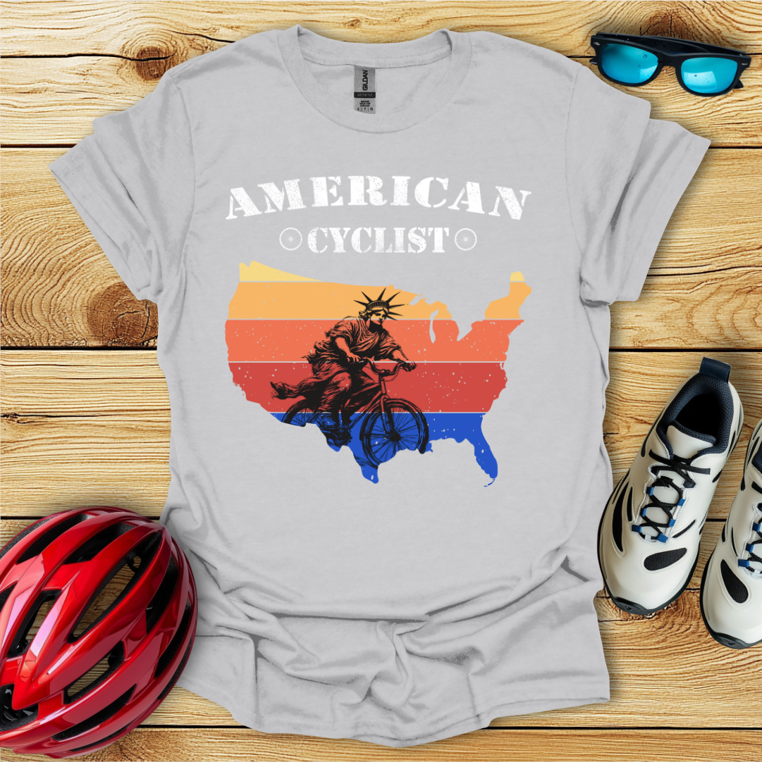 American Cyclist_Statue T-Shirt