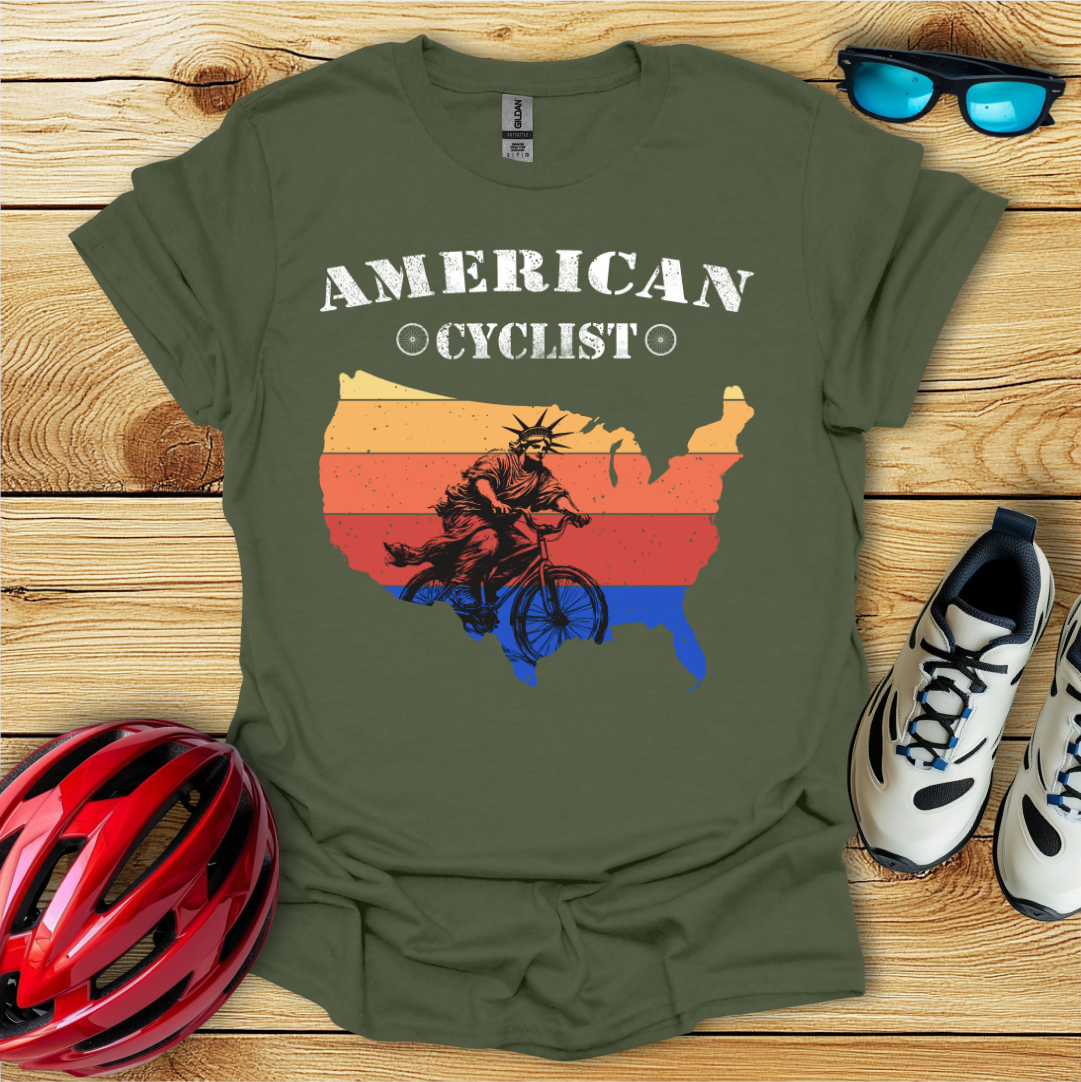 American Cyclist_Statue T-Shirt